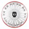 Set 4 Capace Roti, potrivite jantelor de R16, pentru Kia, model falcon argintiu cu rama rosie