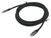 Cablu USB-C ART 2m, 100W, USB 3.2, Viteza 20Gbps, Alb-Negru, Textil