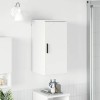 VidaXL Dulap de Baie Alb foarte lucios 30 x 31.5 x 61 cm Lemn compozit 883348
