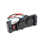 Cumpara ieftin Panou intrerupator cu mufa bricheta si USB 12V