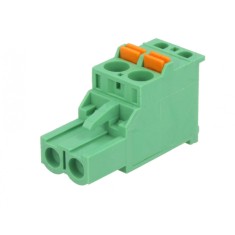 Regleta deconectabila, 5mm, 2 porturi, unghi 90&deg;