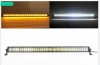 LED Bar DRL Galben 240W, 80 LED, 100cm, 10-30V, Aluminiu, Lumina Alba/Portocalie, Offroad