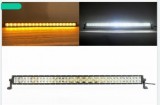 LED Bar DRL Galben 240W, 80 LED, 100cm, 10-30V, Aluminiu, Lumina Alba/Portocalie, Offroad