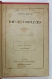 SAINTE - BEUVE , POESIES COMPLETES , PREMIERE PARTIE , VIE , POESIES et PENSEES de JOSEPH DELORME , 1865