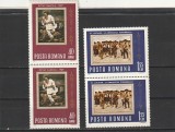 ROMANIA 1967 LP 648 - 60 ANI DE LA RASCOALA TARANILOR DIN 1907 PERECHE VERTICALA MNH