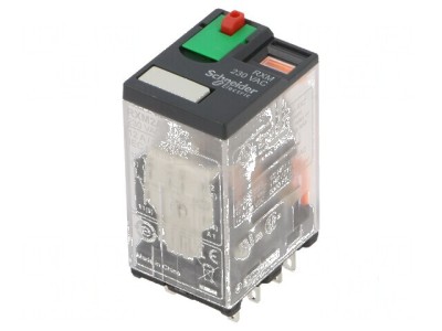 Releu electromagnetic DPDT 230VAC 5A foto
