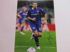 Foto fotbal - jucatorul Adrian MUTU (AC FIORENTINA) cu autograf original foto