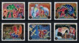 Timbre Ajman 1971, Basme Baron Munchhausen, Serie Completa, MNH (Nestampilate)
