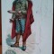 Carte postala, muzicant, 1906