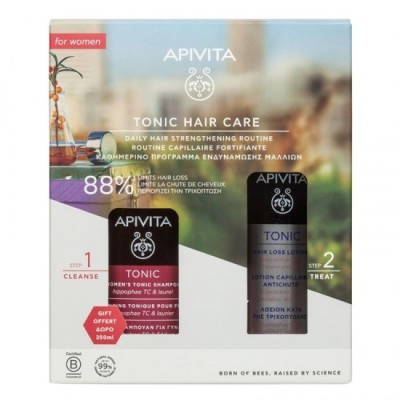 Apivita Tonic Hair Care pentru femei Loțiune tonică &amp;icirc;mpotriva căderii părului 150 ml + Cadou Șampon tonic pentru femei 250 ml foto