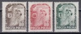 Polonia 1953 - A 6-a Ediție a Cursei Păcii - Varșovia - Berlin - Praga, Serie completă (val. 80 Carmin F. RARĂ ), MNH