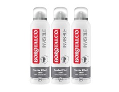 Pachet 3 x Deodorant Spray Borotalco, Invisible, 150 ml