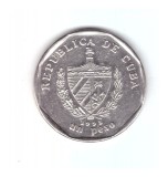 Moneda Cuba 1 peso 1998, stare foarte buna, cu luciu