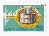 Romania, LP 809/1972, Finala Cupei Davis, eroare, obl., Stampilat
