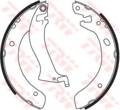 Set saboti frana LAND ROVER FREELANDER Soft Top (LN) (1998 - 2006) TRW GS8633 foto