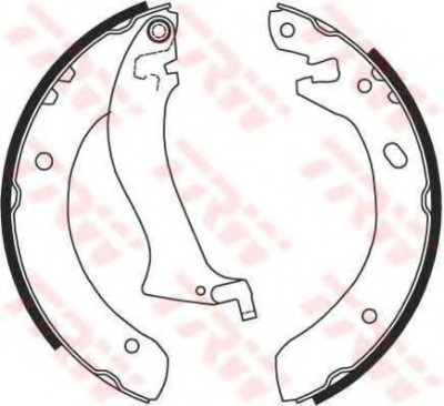 Set saboti frana LAND ROVER FREELANDER (LN) (1998 - 2006) TRW GS8633 foto