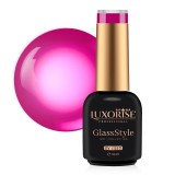 Cumpara ieftin Oja Semipermanenta LUXORISE GlassStyle - Cyber Pink 10ml