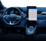 Folie Protectie Navigatie Renault Symbioz 2024+, Duragon, protectie Display Navigatie, silicon Transparent, Anti-zgarieturi, kit instalare