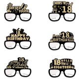Set 6 Perechi de Ochelari pentru Majorat, Cyrax, Diverse Modele, Negru