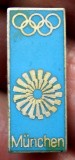 I.060 INSIGNA OFICIALA GERMANIA OLIMPIADA 1972 M&Uuml;NCHEN MUNCHEN email, Europa