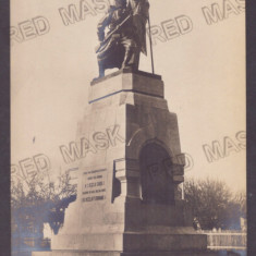 671 - FOCSANI, Vrancea, Statue, Romania - old postcard, real Photo - used - 1905