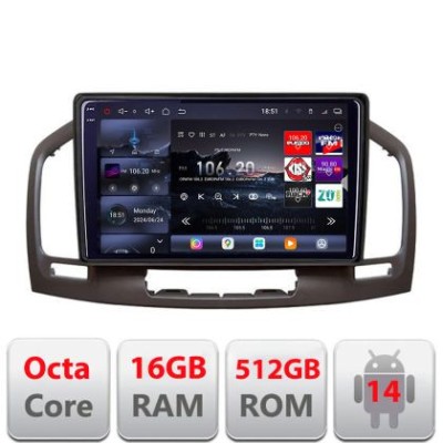 Navigatie Opel Insignia 2009-2013 Edotec Kit-114 8 core QLED 2K 16+512 360 Android Waze USB Navigatie Internet Youtube Radio CarStore Technology foto