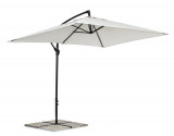 Umbrela pentru gradina/terasa Texas, Bizzotto, 300 x 200 x 260 cm, stalp 48 mm, stalp rotativ 360&deg;, otel/poliester, natural