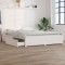 vidaXL Cadru de pat cu sertare Double, alb, 135x190 cm 3103545