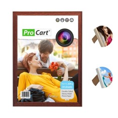 Rama foto A4, pentru perete sau birou, aspect vintage, lemn - Gri