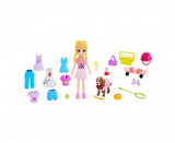 Papusa Polly Pocket cu haine si accesorii incluse