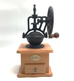 Rasnita manuala de cafea lemn si fonta 26 cm inaltime functionala