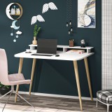 Birou Osthammar cu suport independent pentru monitor [en.casa] HausGarden Leisure