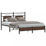Cumpara ieftin Cadru pat fără saltea stejar maro 150x200 cm lemn prelucrat