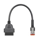 Cablu Adaptor De Diagnosticare Techstar&reg; OBD2 Cu 4 Pini La 16 Pini Pentru Motociclete Harley Davidson