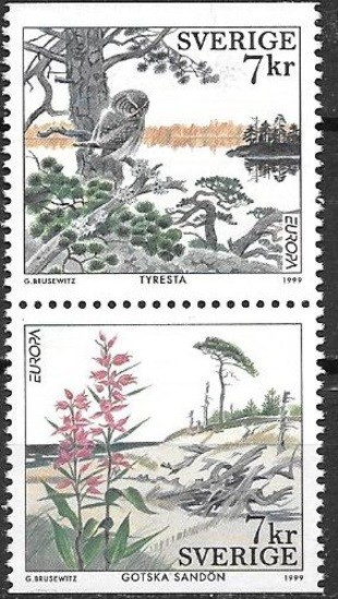 C2055 - Suedia 1999 - Europa - 2v.neuzat,perfecta stare