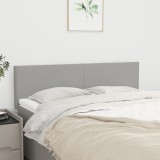 VidaXL Tăblii de pat, 2 buc., gri deschis, 72x5x78/88 cm, textil 345784