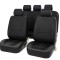 Set 11 huse scaun auto UNIVERSALE din piele ecologica NEGRU AG338E