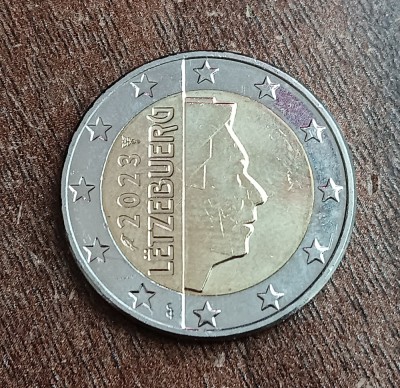 C50 - Moneda foarte veche - 2 euro - Luxemburg - 2023 foto
