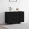 vidaXL Bufet cu sertar Stejar negru 120 x 41 x 75 cm Lemn compozit