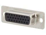 Conector D-Sub HD 26 Pin Mamă Lipire 3A Placare Aur
