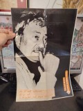 Amza Pelea, afiș, pe spate text de Radu Beligan, Mircea Albulescu, Titus Popovici, Tudor Gheorghe, Amza Pelea, c. 1983, 017