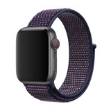 Curea din material textil, nylon Edman pentru Apple Watch 1/2/3/4/5/6/7/8/9/SE/Utra, 38/40/41 mm, Mov