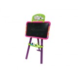 Set tabla 2 in 1, creta, markere, litere si cifre magnetice, burete, MalPlay 108403