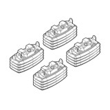 Kit montaj bare plafon Mercedes Classe E W211 2002-2009 fixpoint C018