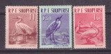 Albania 1961 - pasari, serie neuzata