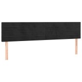 Cumpara ieftin Tablii de pat, negru, 160x5x78/88 cm, catifea
