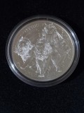 Monedă Argint Sf. Elena 2024, 1 Liră, Cybele și Leii, 1 OZ, UNC