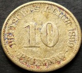 Cumpara ieftin Moned istorica 10 PFENNIG - GERMANIA, anul 1890 * cod 872 - Litera A, Europa