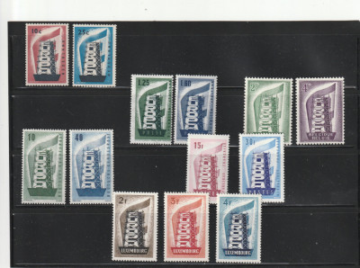 Europa CEPT 1956-Olanda,Italia,Belgia,Germania,Franta,Luxemburg,13 valori,MNH foto