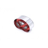 Forma pentru Prajituri si pentru Facut si Decupat Covrigei din Aluat, Cu Arc, Rosu, CBD CORAL BEST DEALS 3D 6.5 cm 4 cm 2 cm Rosu 1 10 cm